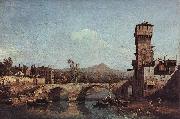 Bernardo Bellotto Capriccio Veneto oil painting artist